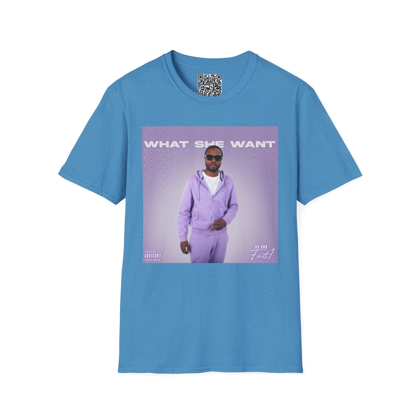 'What She Want' with QR code