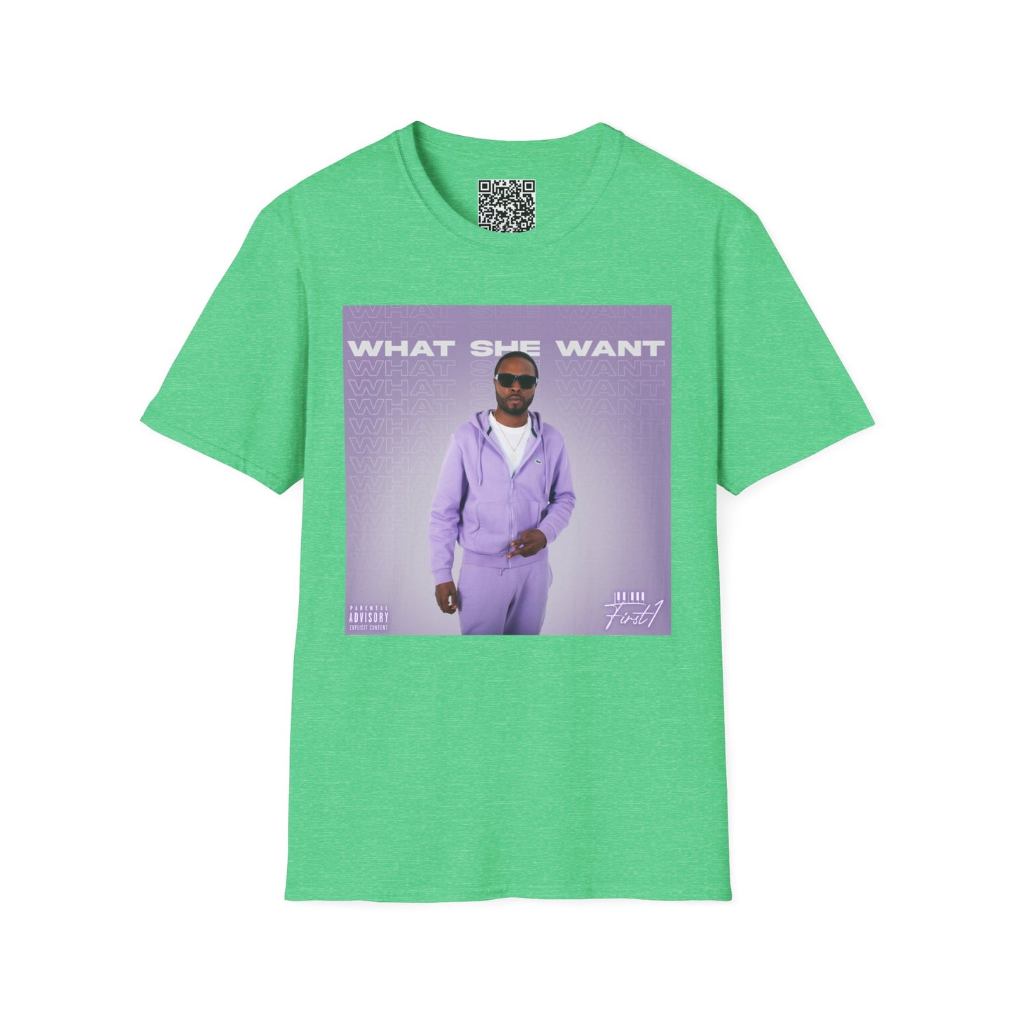 'What She Want' with QR code
