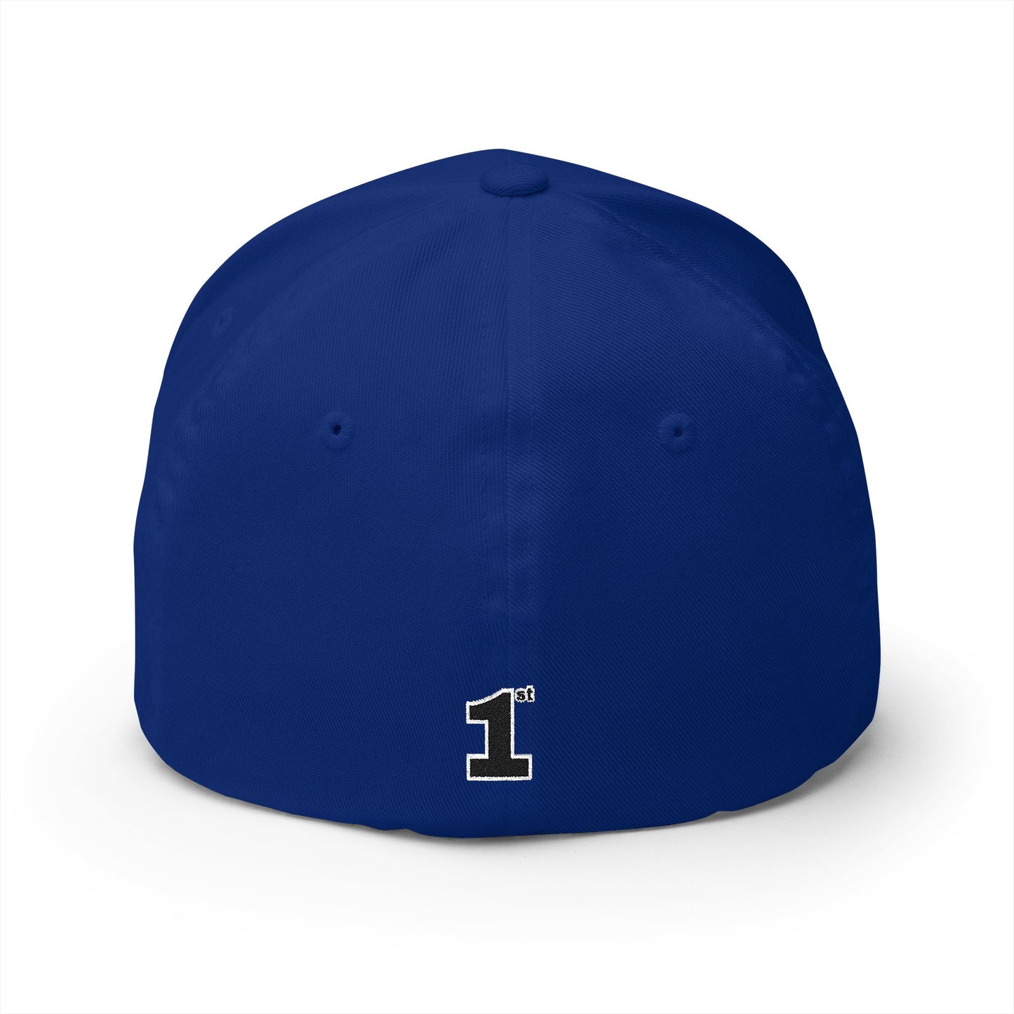 1st Embroidery Closed-Back Cap (black on ASSORTED COLORS)