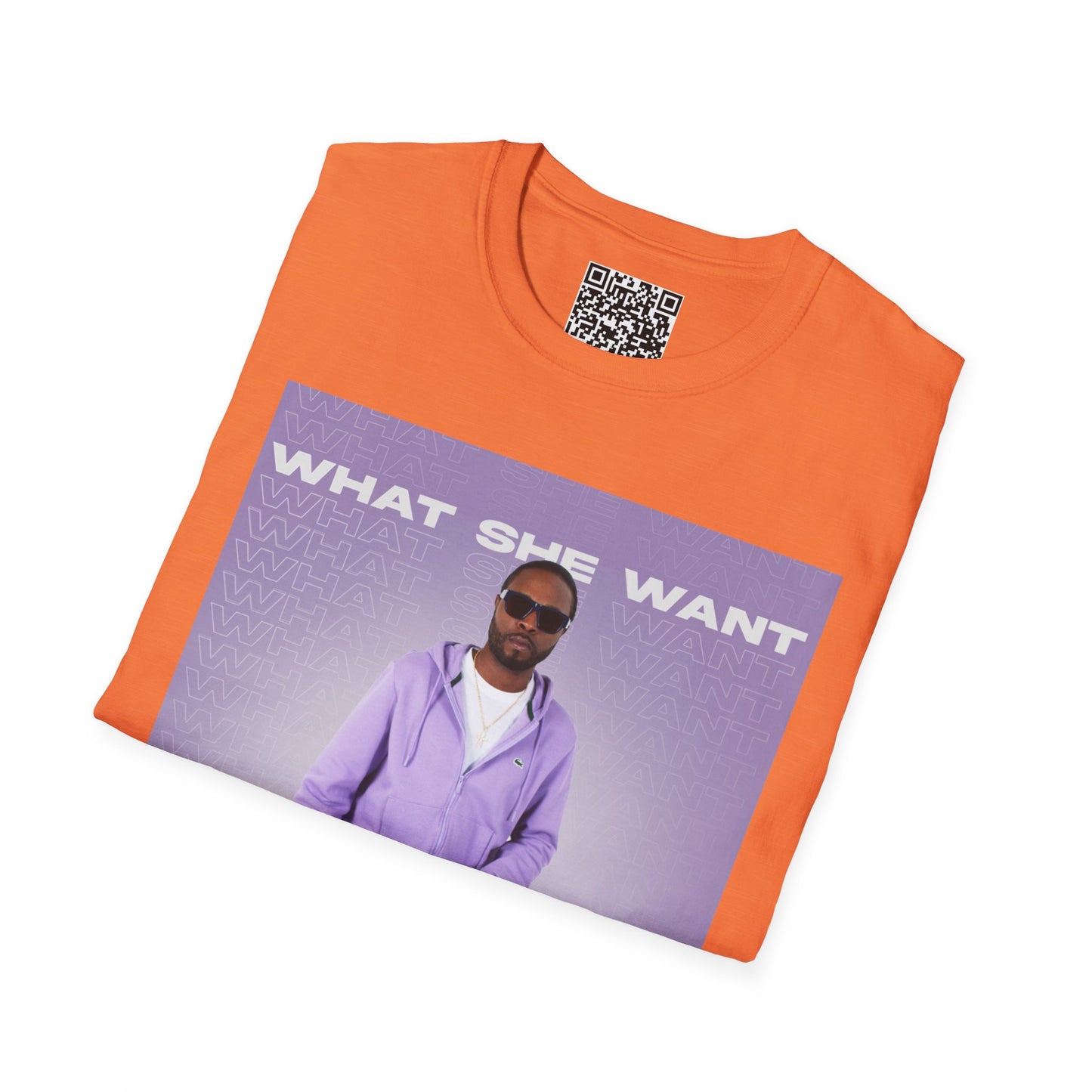 'What She Want' with QR code