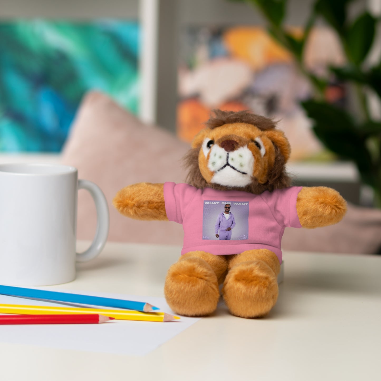 "WHAT SHE WANT" Stuffed Animals (Bear, Lion, Bunny, Sheep etc.)