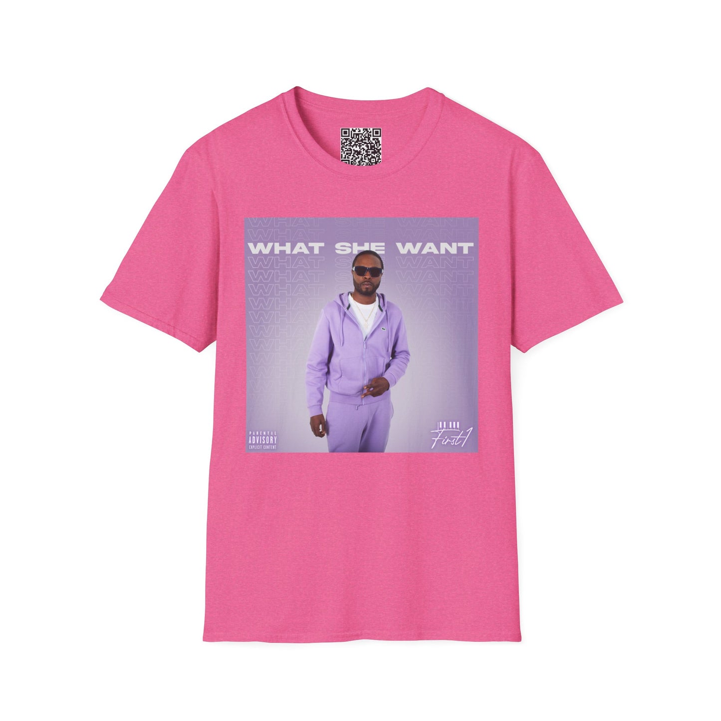 'What She Want' with QR code