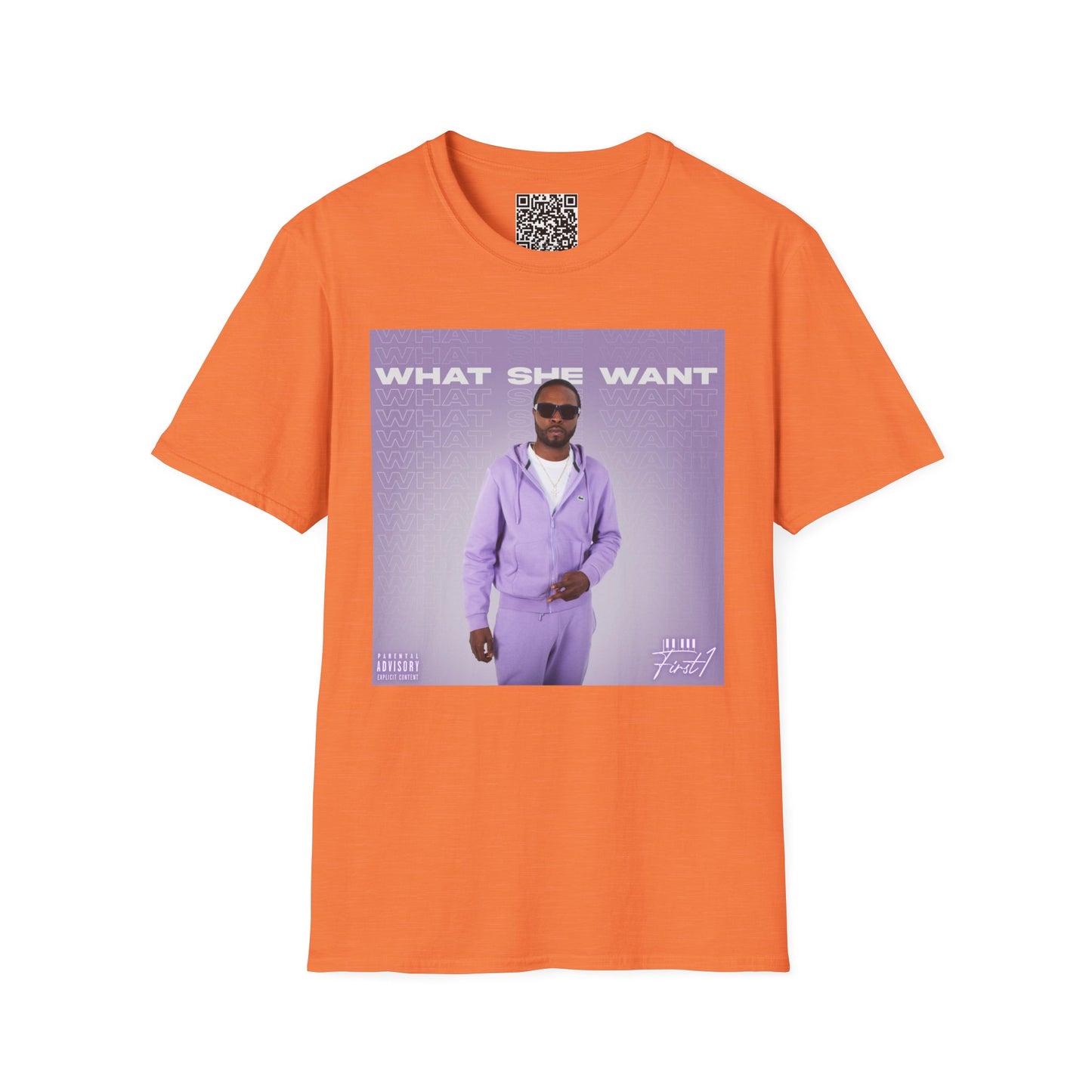'What She Want' with QR code