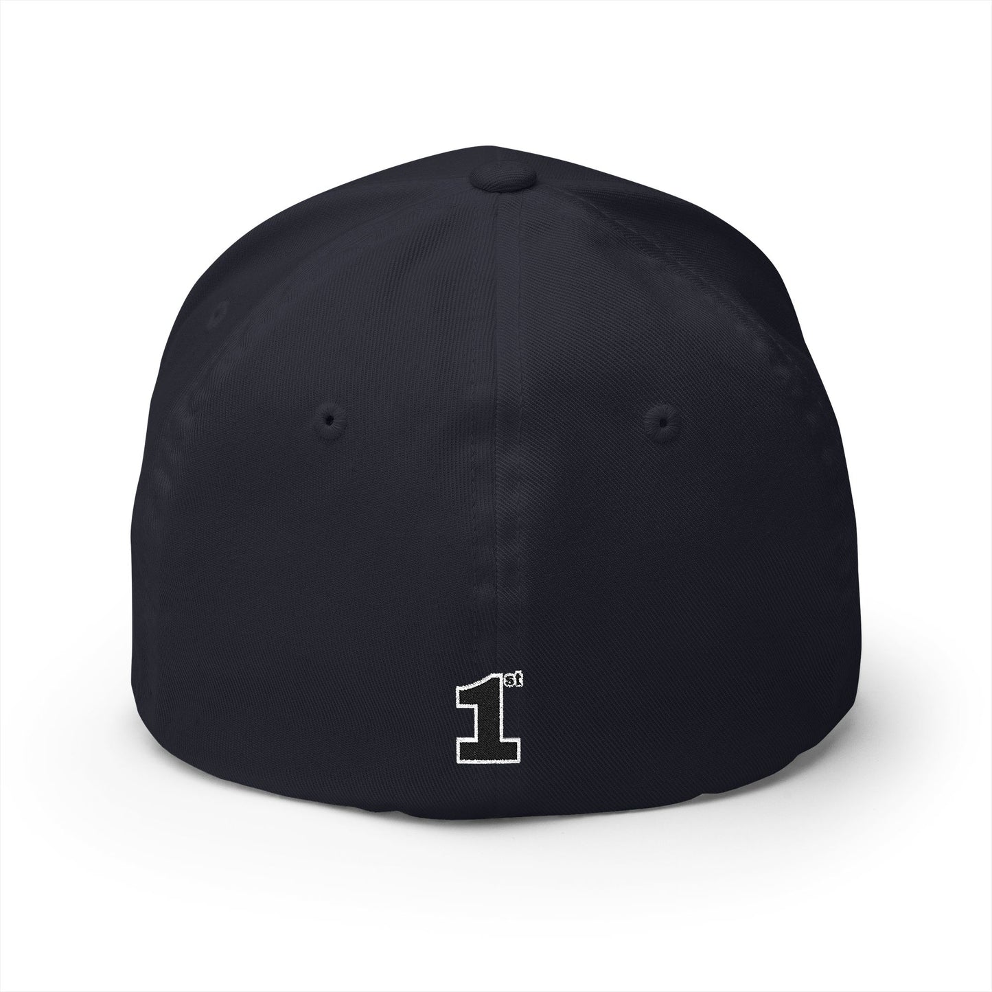 1st Embroidery Closed-Back Cap (black on ASSORTED COLORS)