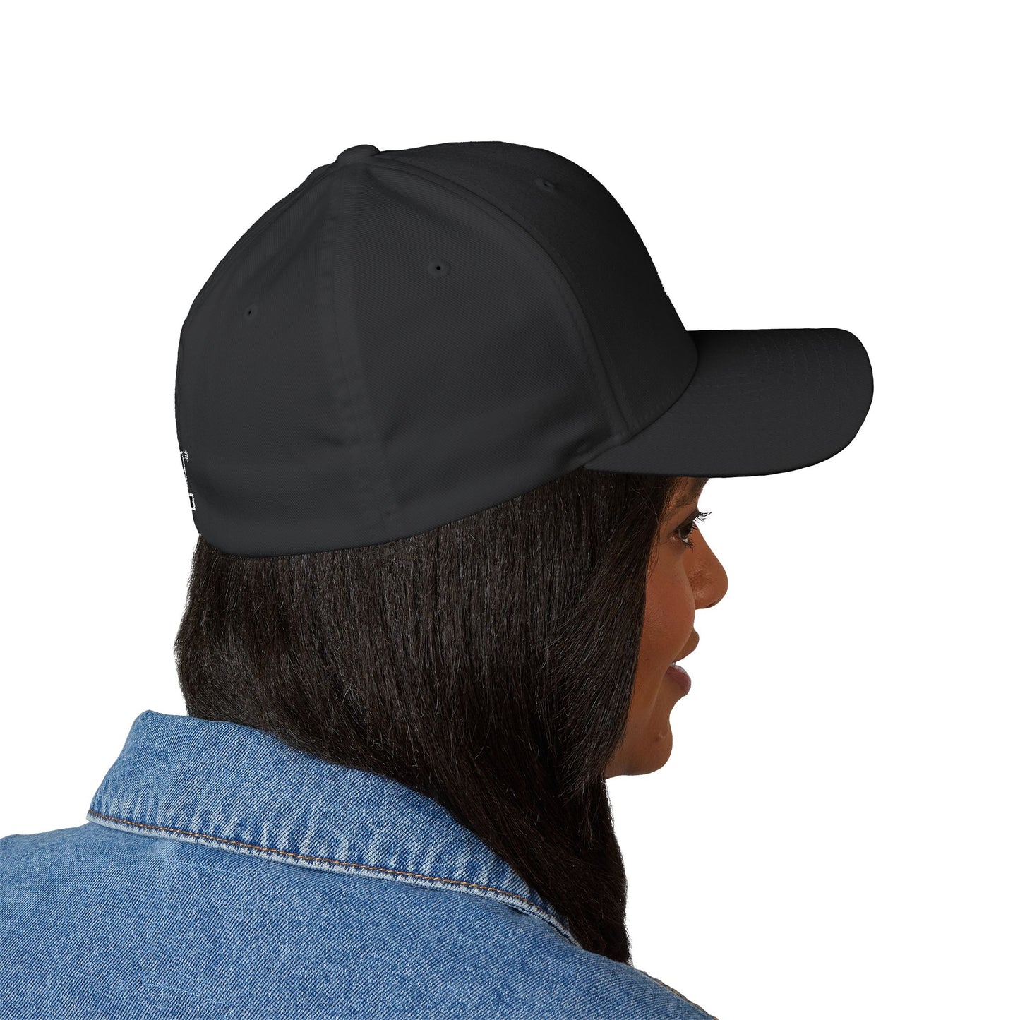 1st Embroidery Closed-Back Cap (black on ASSORTED COLORS)