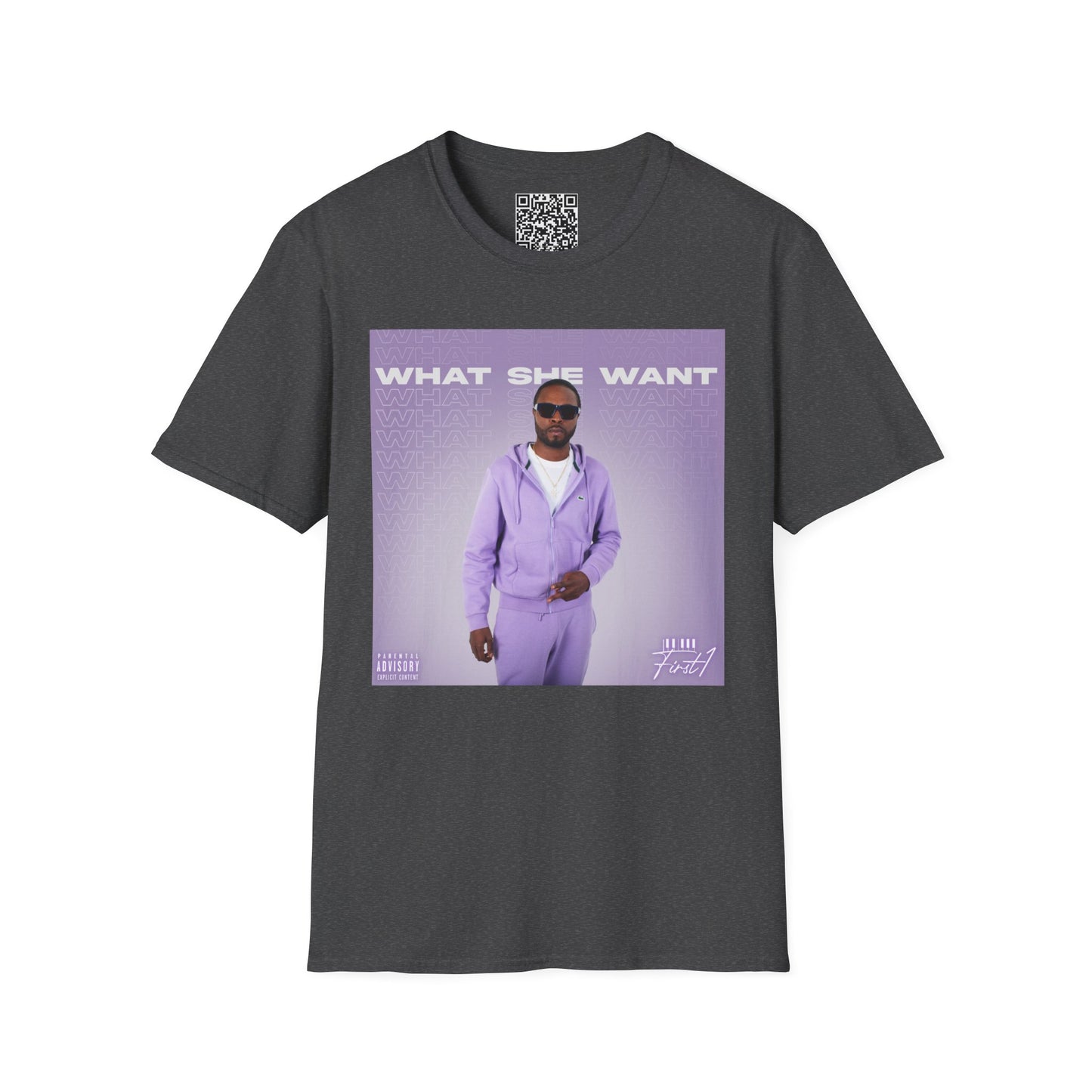 'What She Want' with QR code