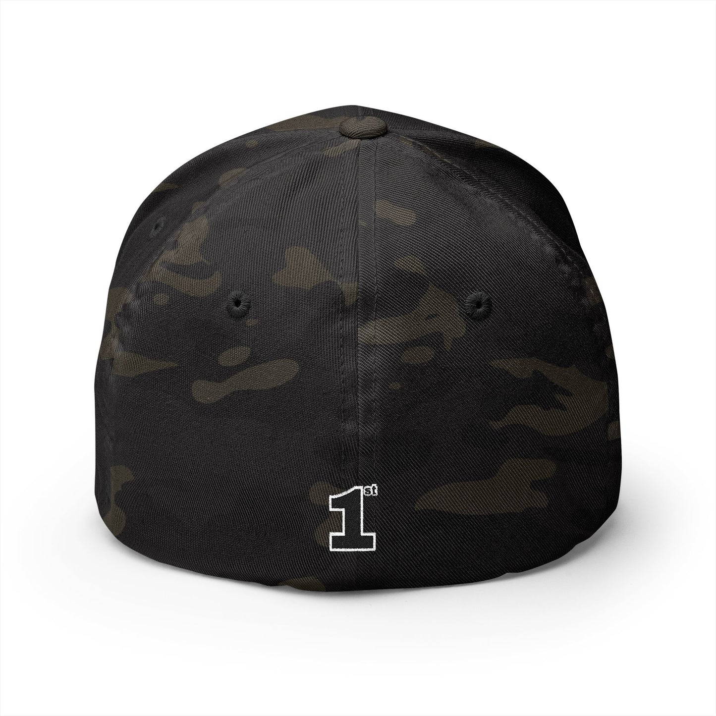 1st Embroidery Closed-Back Cap (black on ASSORTED COLORS)