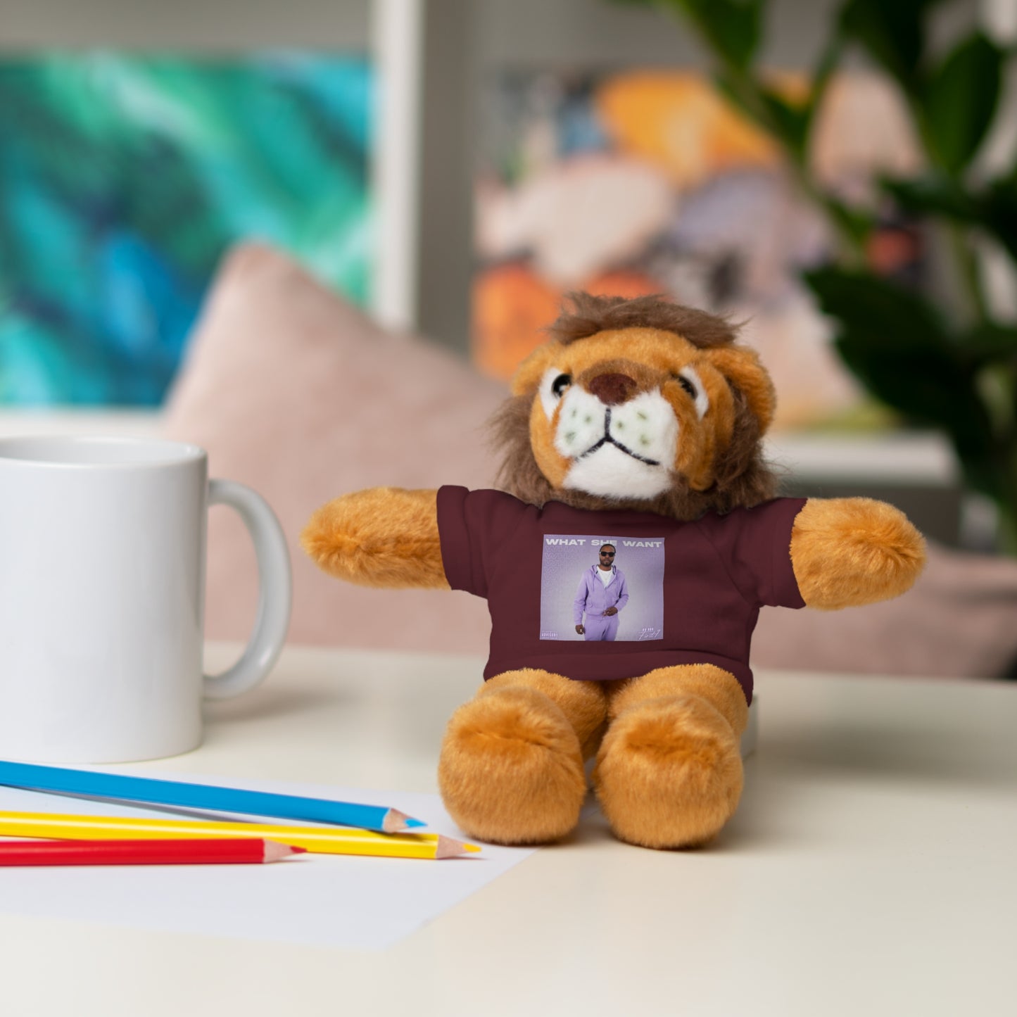 "WHAT SHE WANT" Stuffed Animals (Bear, Lion, Bunny, Sheep etc.)