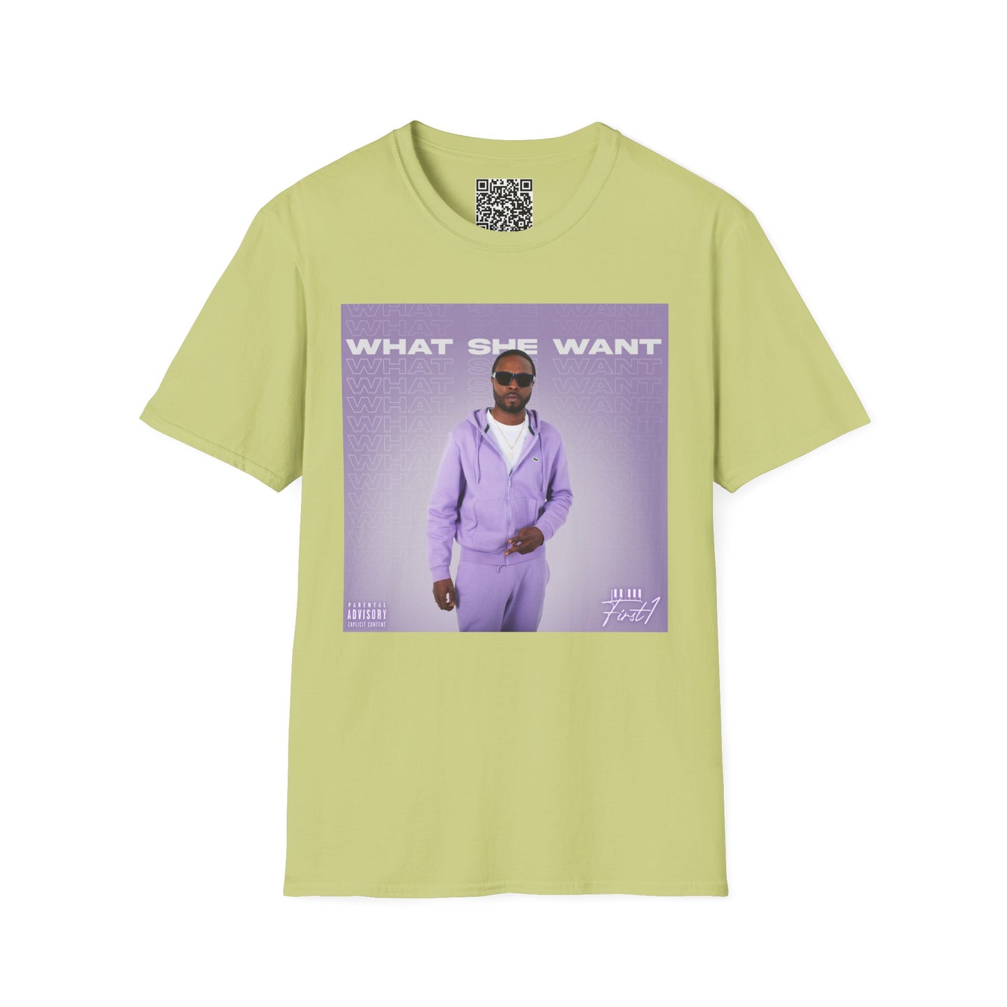 'What She Want' with QR code