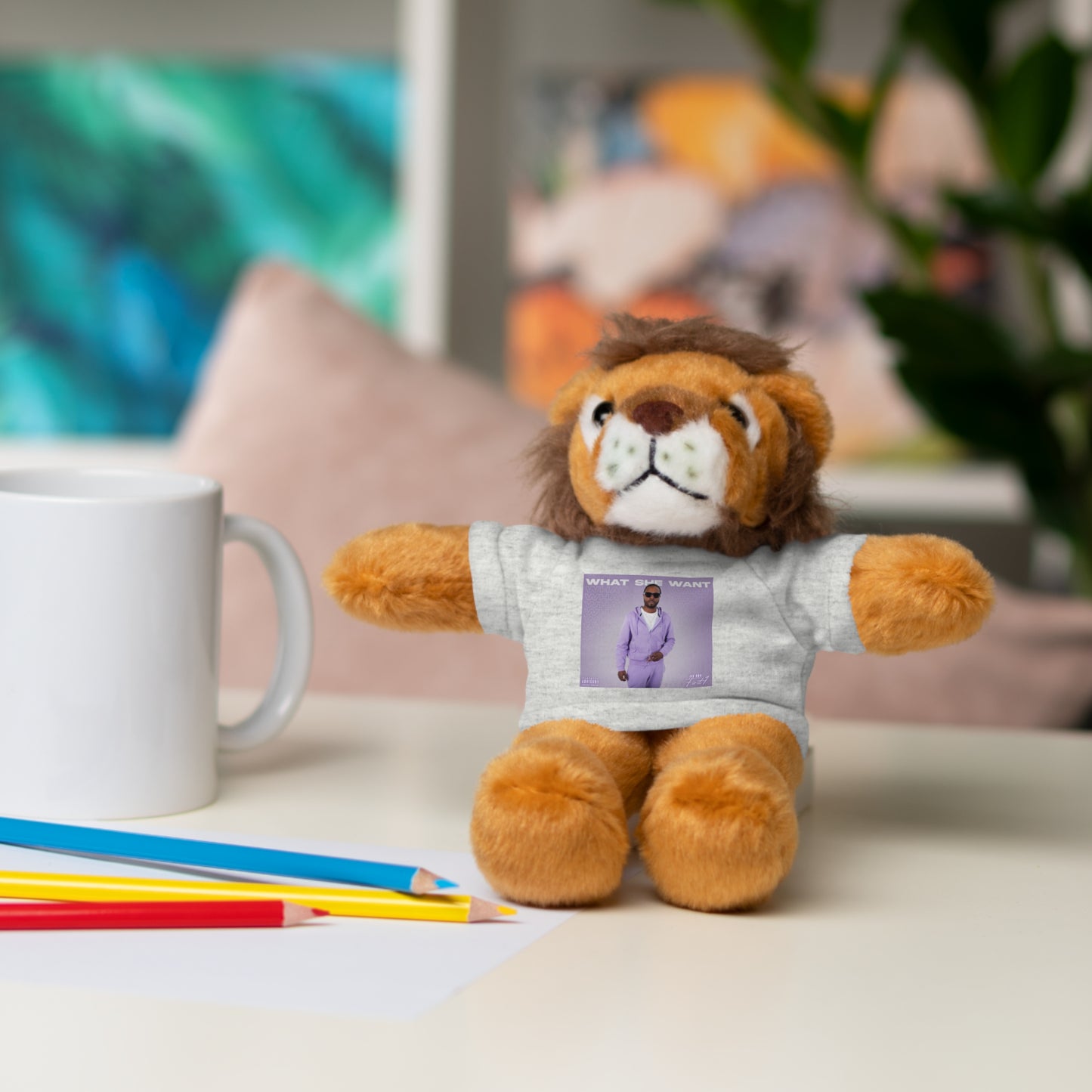 "WHAT SHE WANT" Stuffed Animals (Bear, Lion, Bunny, Sheep etc.)