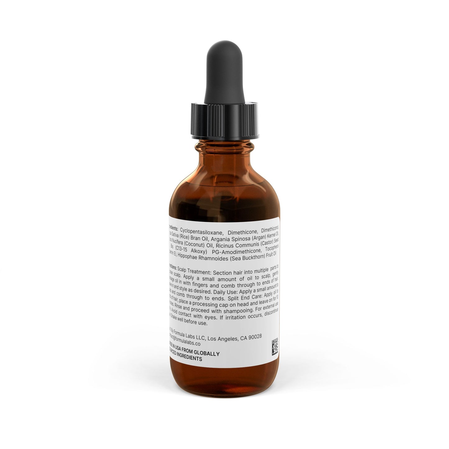 First1 "Hangtime" Hair Oil, 2oz (Argan, Castor, Coconut Oil Blend) PARABEN-FREE