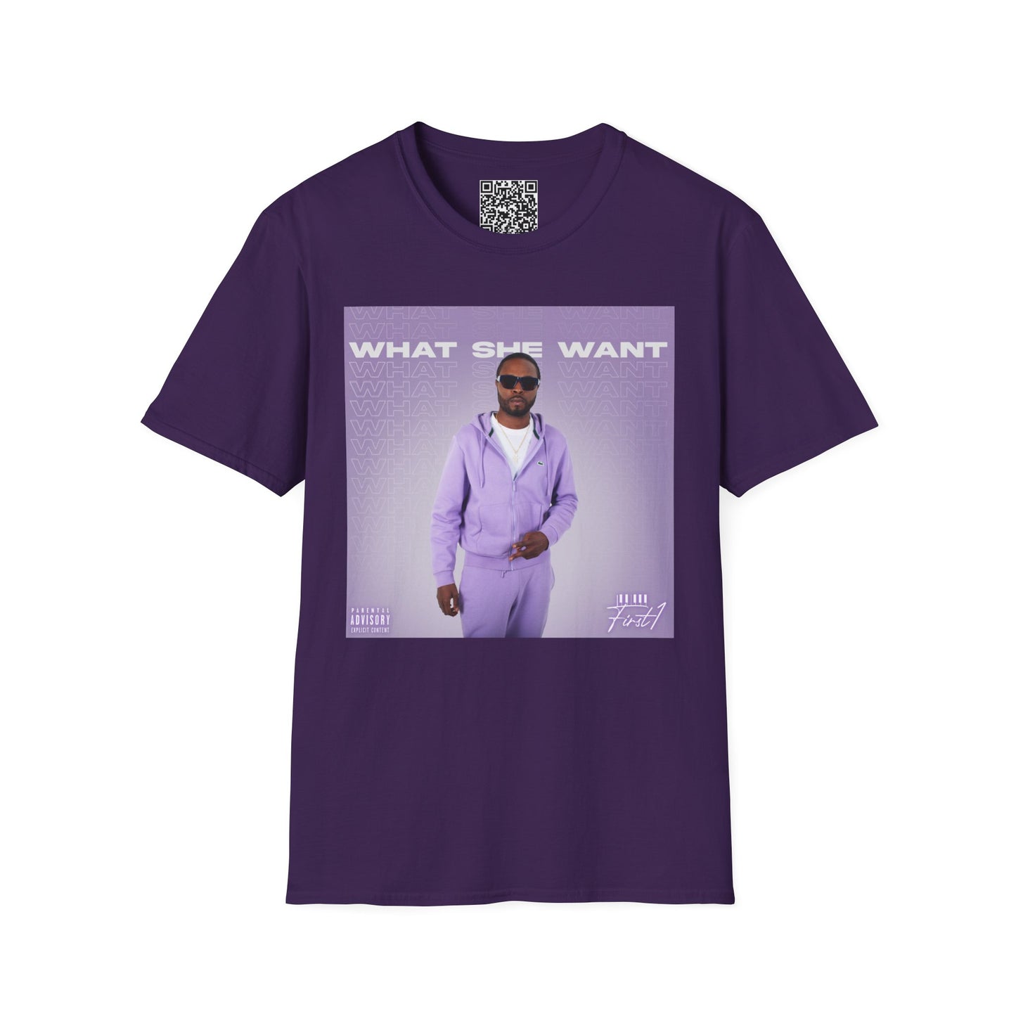 'What She Want' with QR code