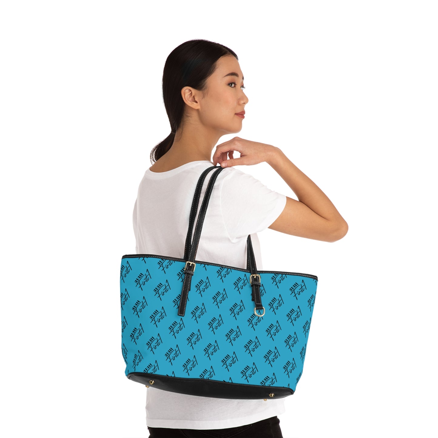 First1 Leather Shoulder Bag (Turquoise)
