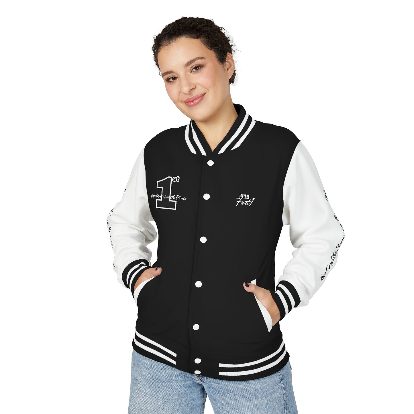 WHAT SHE WANT First1 Varsity Jacket  -Unisex (assorted colors) LIMITED EDITION
