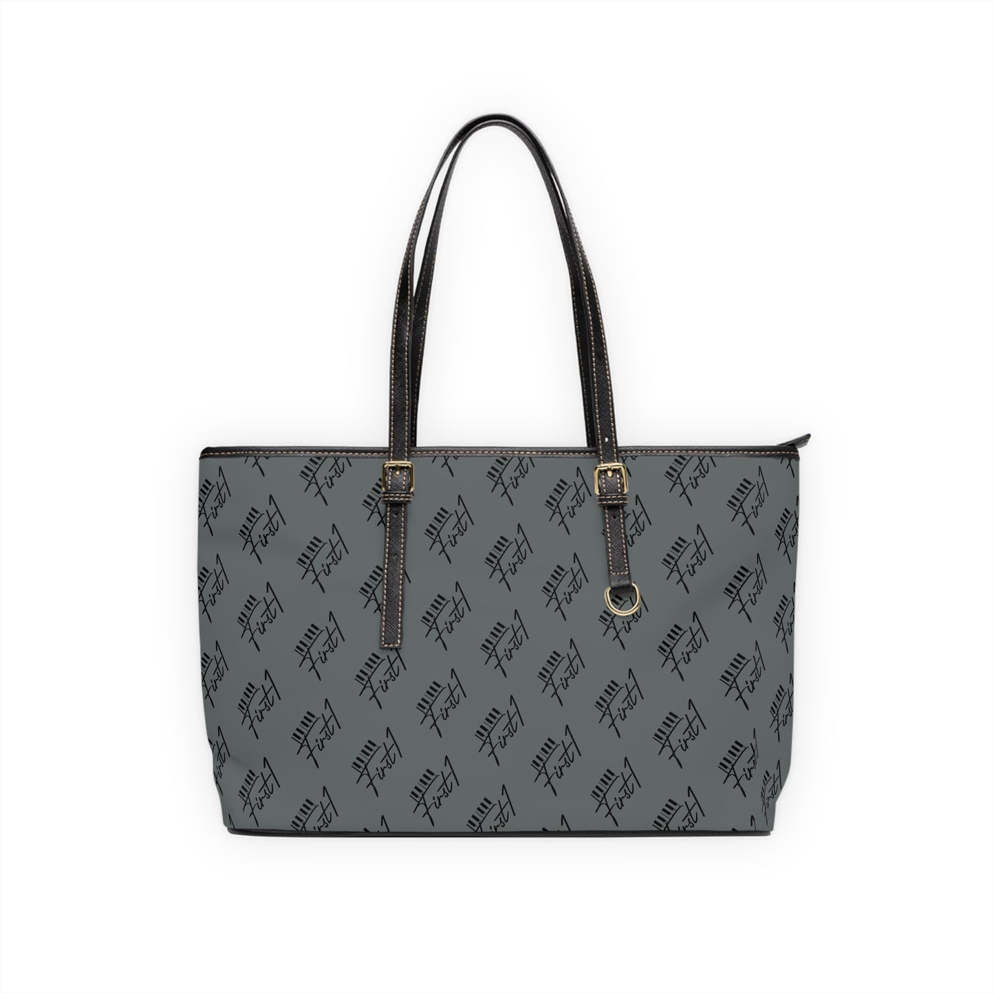 First1 Leather Shoulder Bag (GREY)