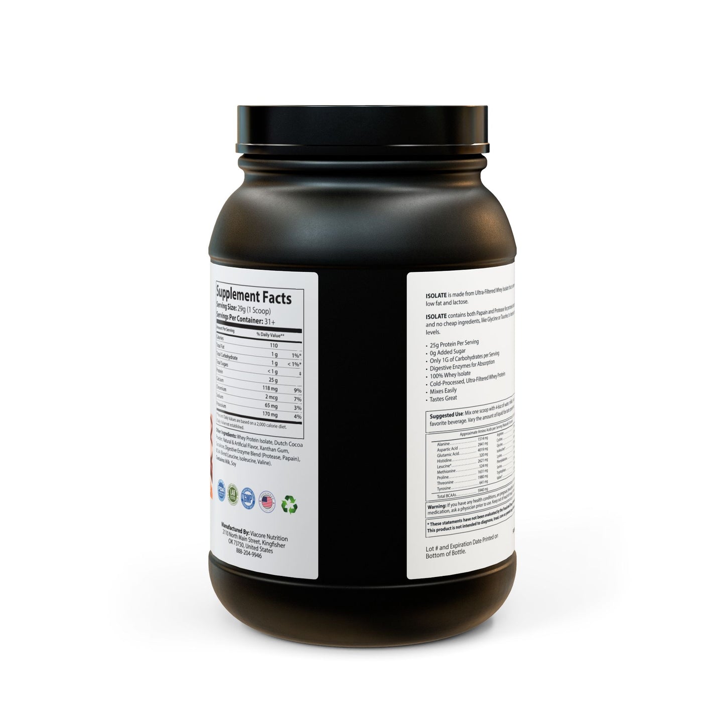 First1 COCOA Isolate  Protein Supplement (907g, 2lb)