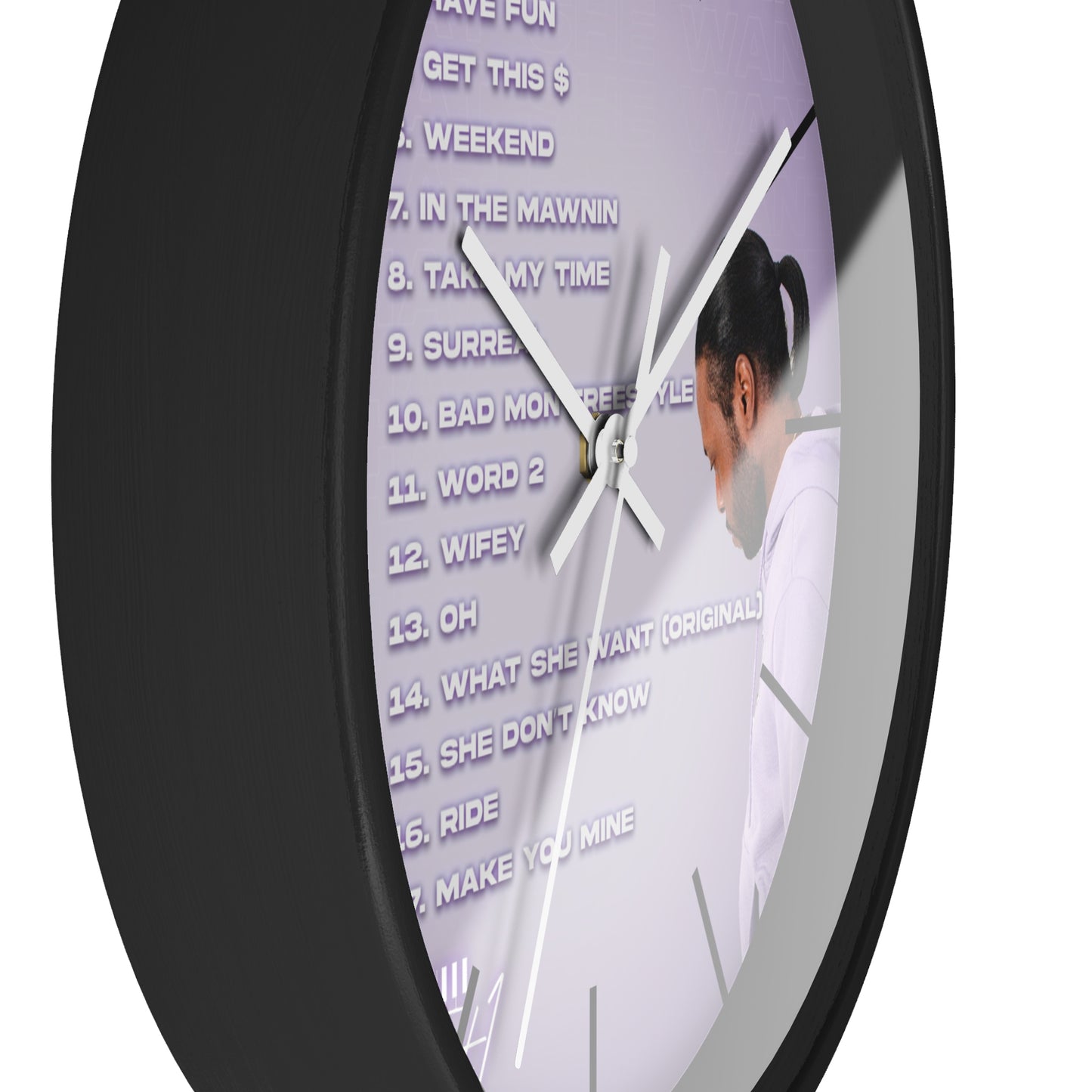 "What She Want" Clock