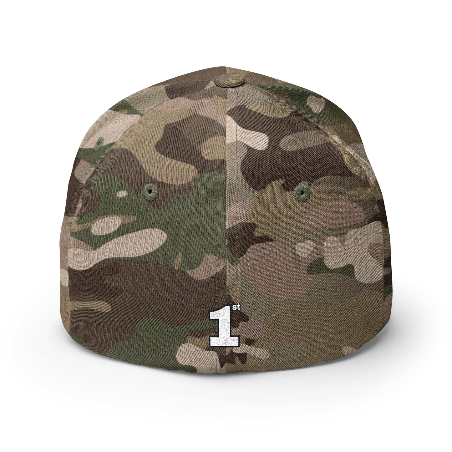 1st Embroidery Closed-Back Cap (White on ASSORTED COLORS)
