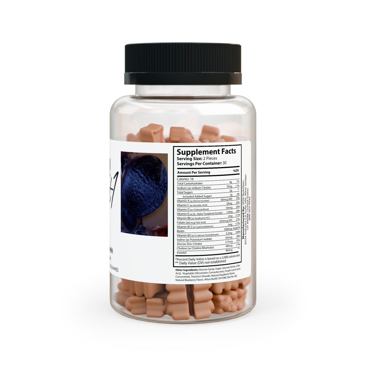 First1 'hangtime'  Hair Vitamin Gummies (60 Gummies)