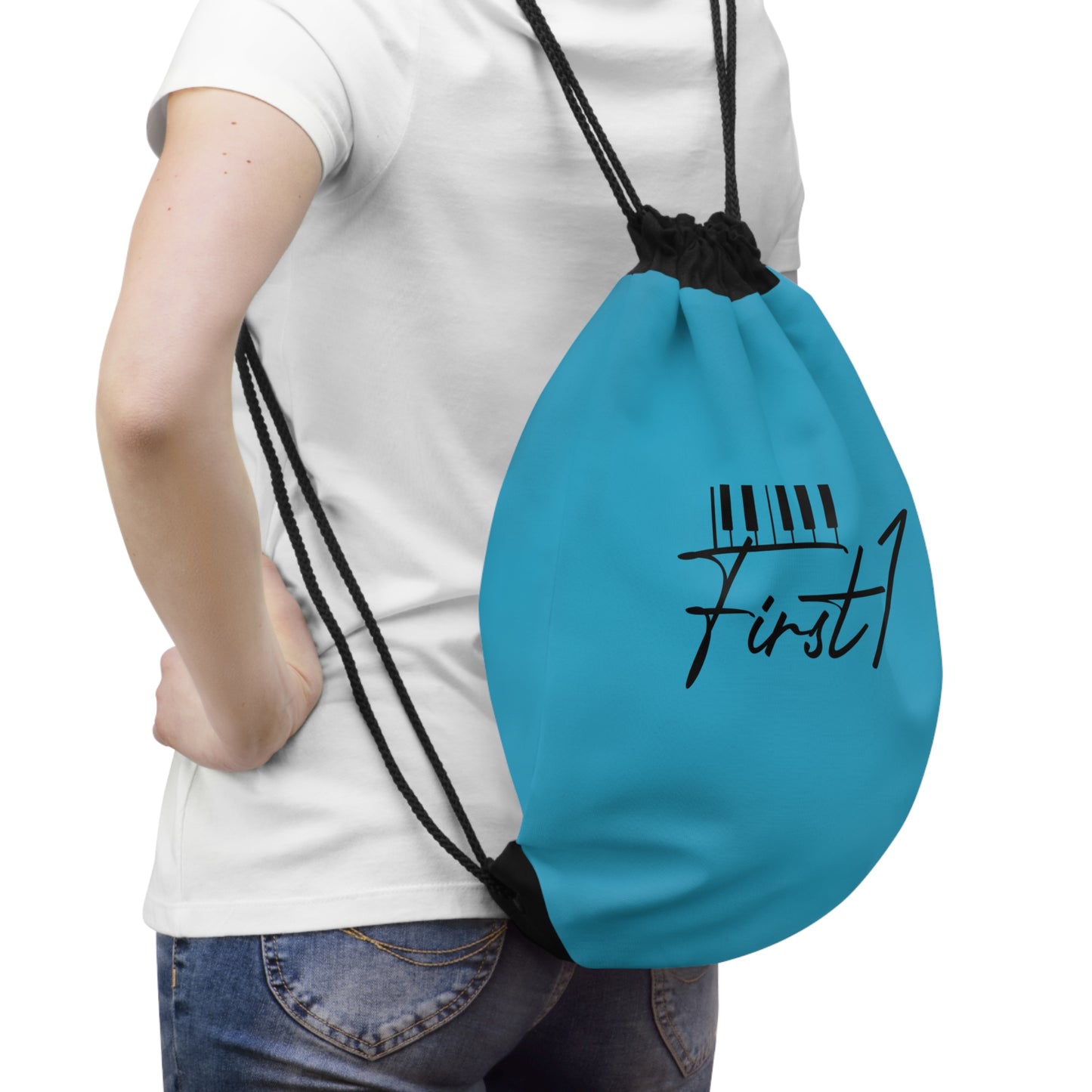 First1 Drawstring Bag (Turquoise)